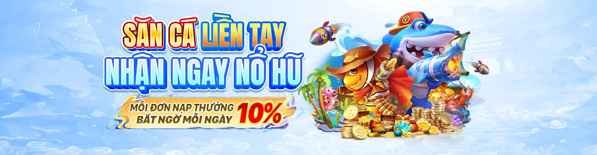 Hình ảnh đại dương sôi động với các loài cá và người chơi bắn cá tại 990k com
